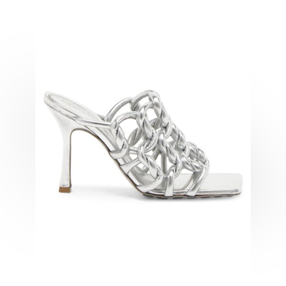 Bottega Veneta Women's Stretch High Heel Slide Sandals